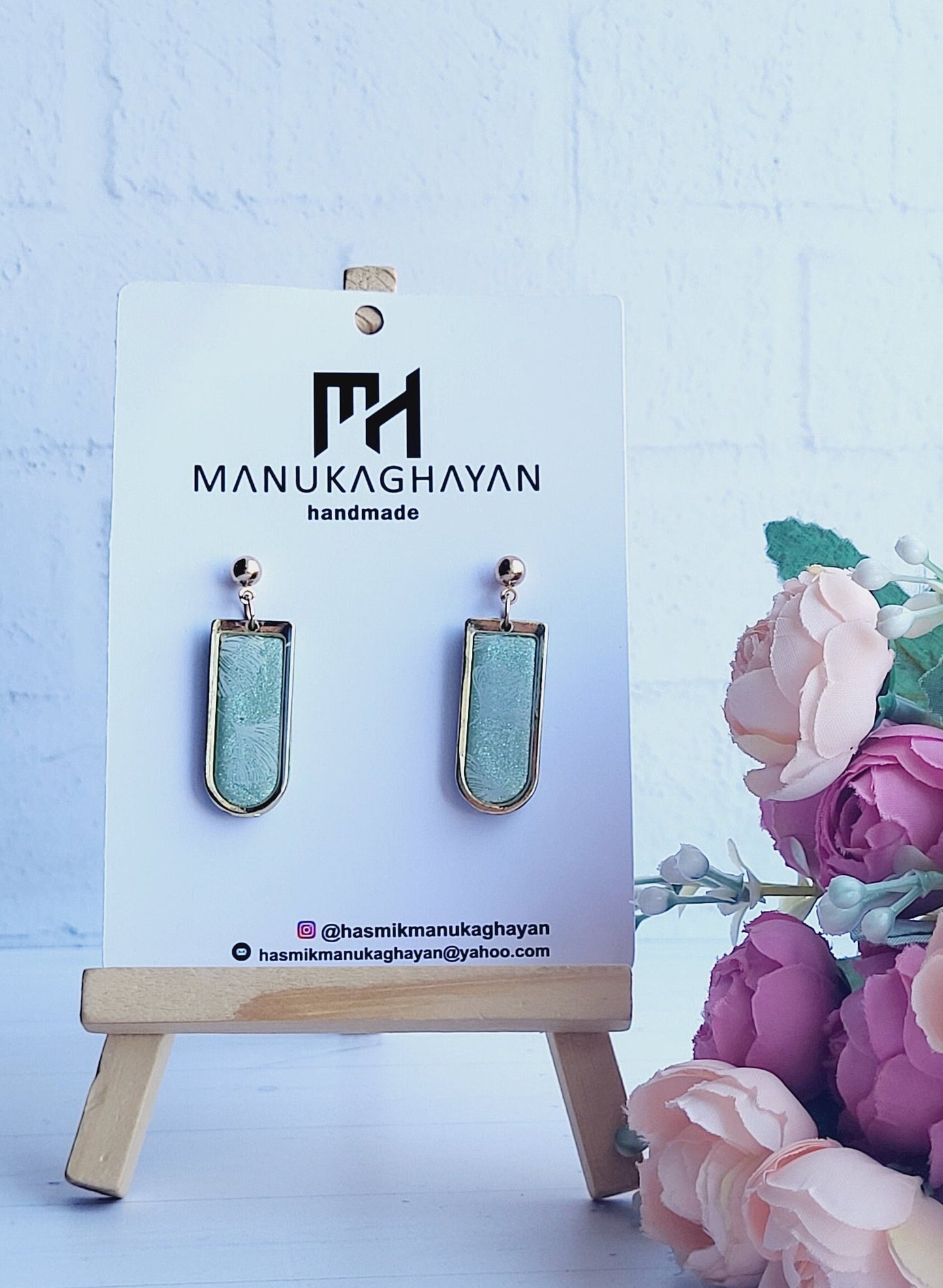 Multi-Tier Dangle Earring | Handmade | Polymer Clay | Textured and Lightweight | Handmade Polymer Clay Earrings | Statement Dangle Earrings