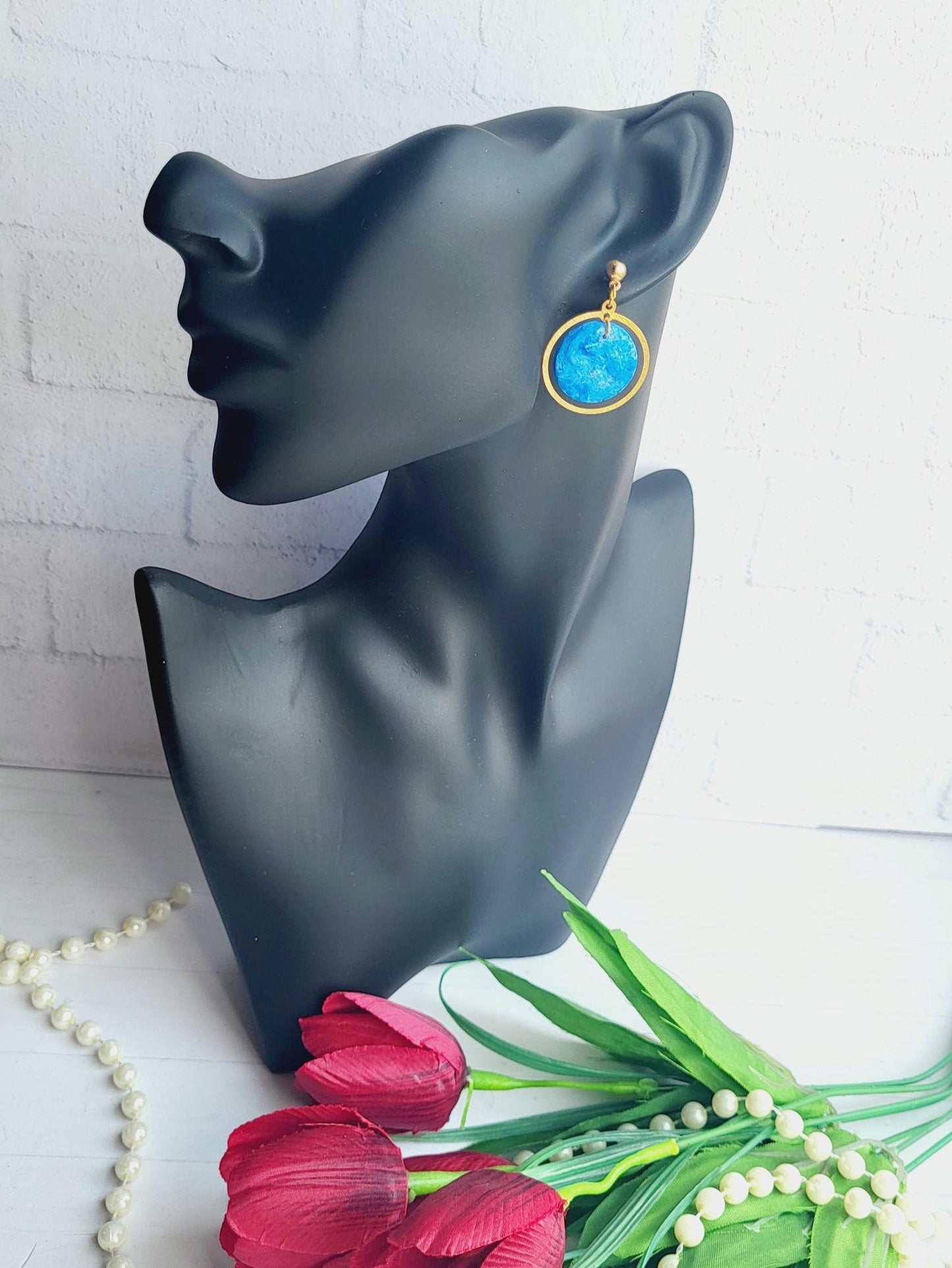 Polymer Clay Earrings/earring/fashion/fashion earrings/luxury/luxury earring/giftforher/mothers day/present/wedding/girl/girl earring/gift