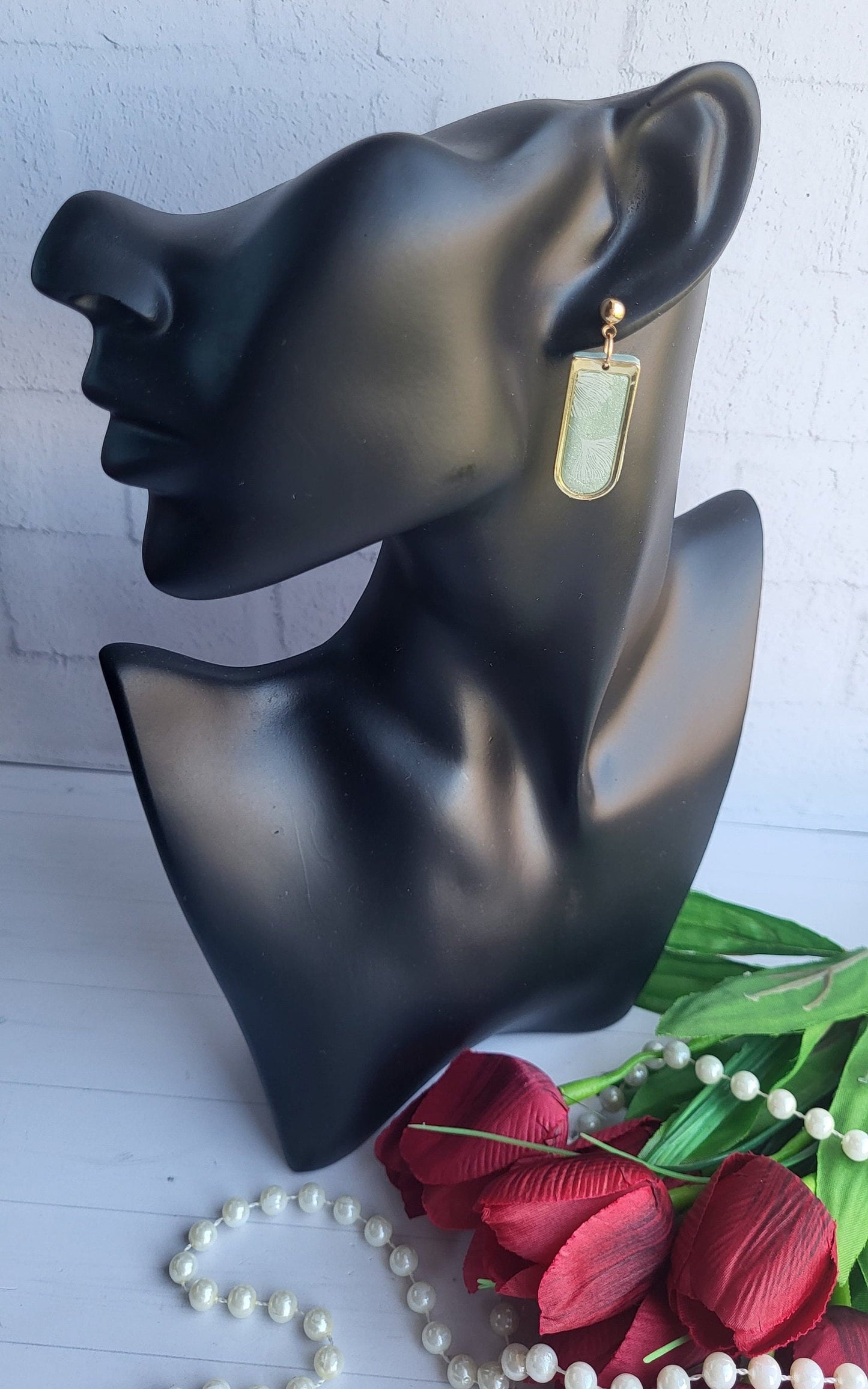 Multi-Tier Dangle Earring | Handmade | Polymer Clay | Textured and Lightweight | Handmade Polymer Clay Earrings | Statement Dangle Earrings