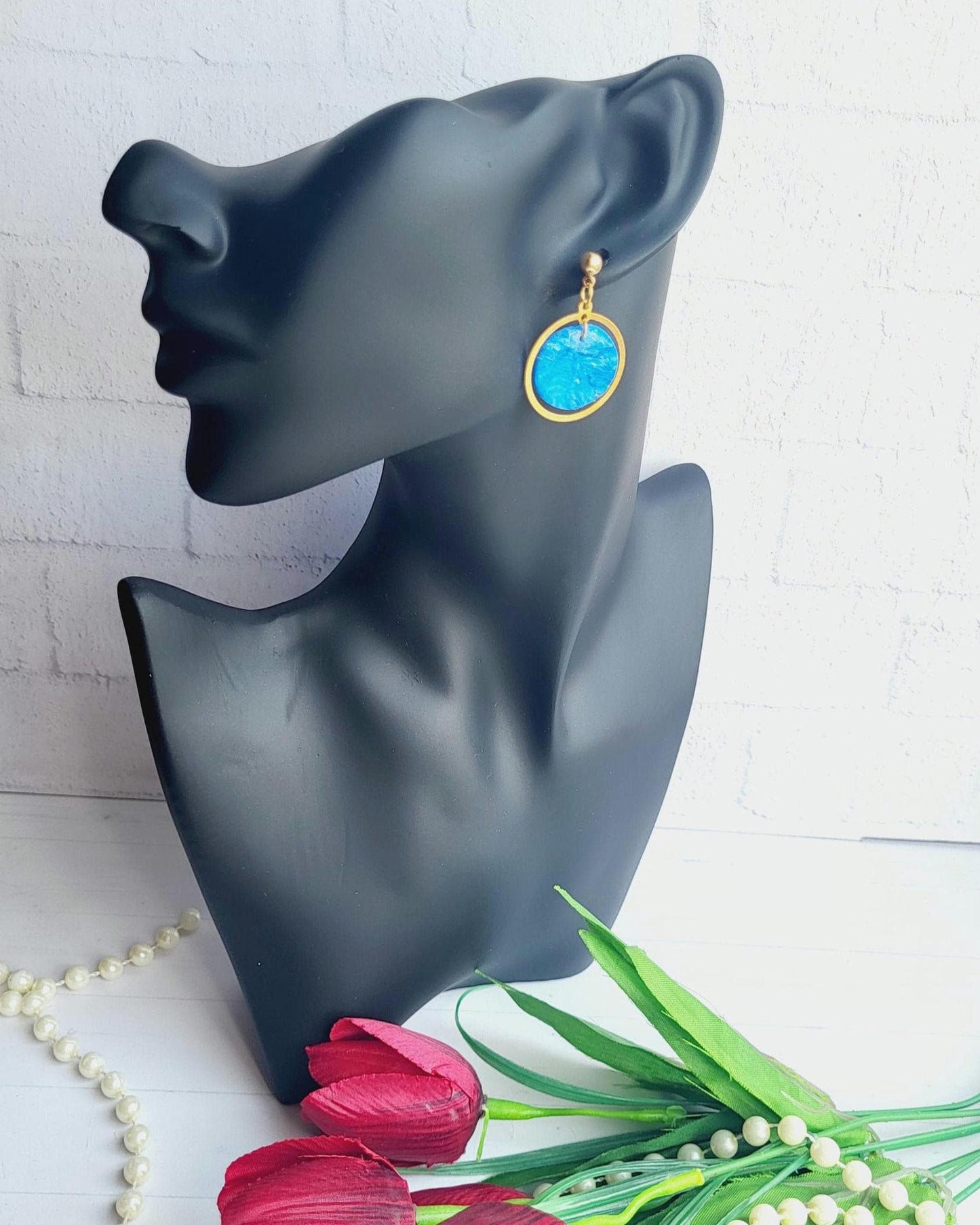 Polymer Clay Earrings/earring/fashion/fashion earrings/luxury/luxury earring/giftforher/mothers day/present/wedding/girl/girl earring/gift