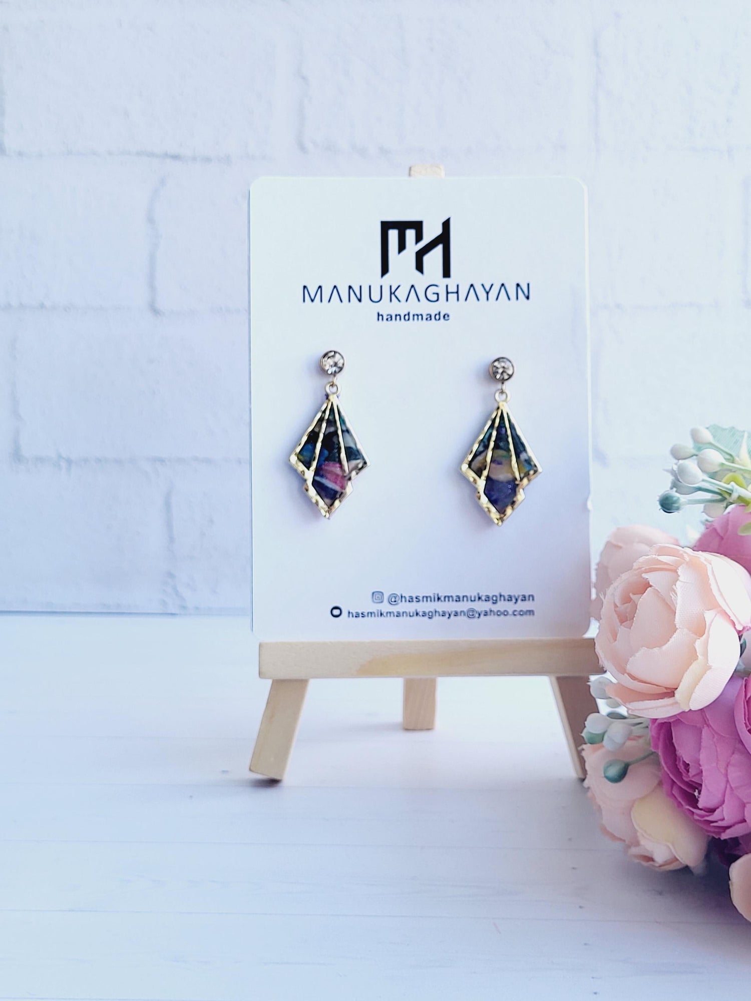 Polymer clay earrings