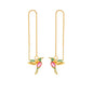 Fashion Jewelry New Unique Little Bird Drop Long Hanging Hummingbird Earrings For Women Elegant Girl Tassel Crystal Pendant Earring Jewelry