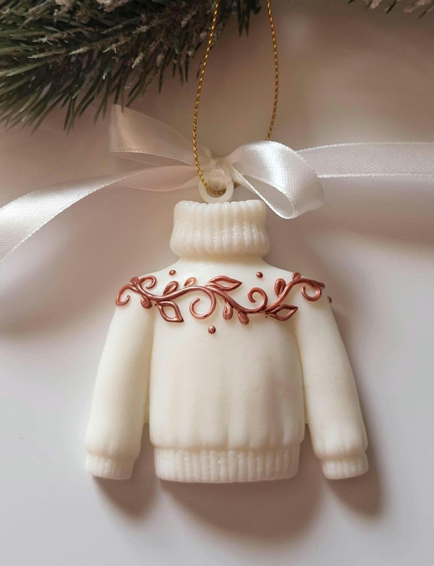 Handmade Epoxy Resin Christmas Ornaments/Chic Christmas Ornaments: Sweaters, Skates, and Mittens in Resin