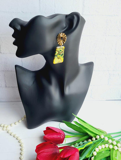 Polymer Clay Earrings/earring/fashion/fashion earrings/luxury/luxury earring/giftforher/mothers day/present/wedding/girl/girl earring/gift