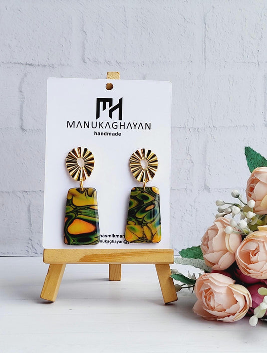 Polymer Clay Earrings/earring/fashion/fashion earrings/luxury/luxury earring/giftforher/mothers day/present/wedding/girl/girl earring/gift