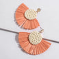 Rattan Tassel Earrings - Chic Handmade Statement Jewelry