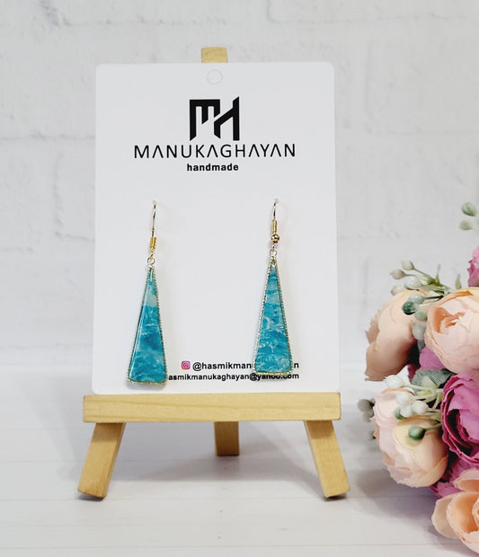 Geometric Clay Earrings | Minimalist Everyday Earrings | Lightweight Handmade Statement Dangle Earrings | Gifts for Her | artisan jewelry