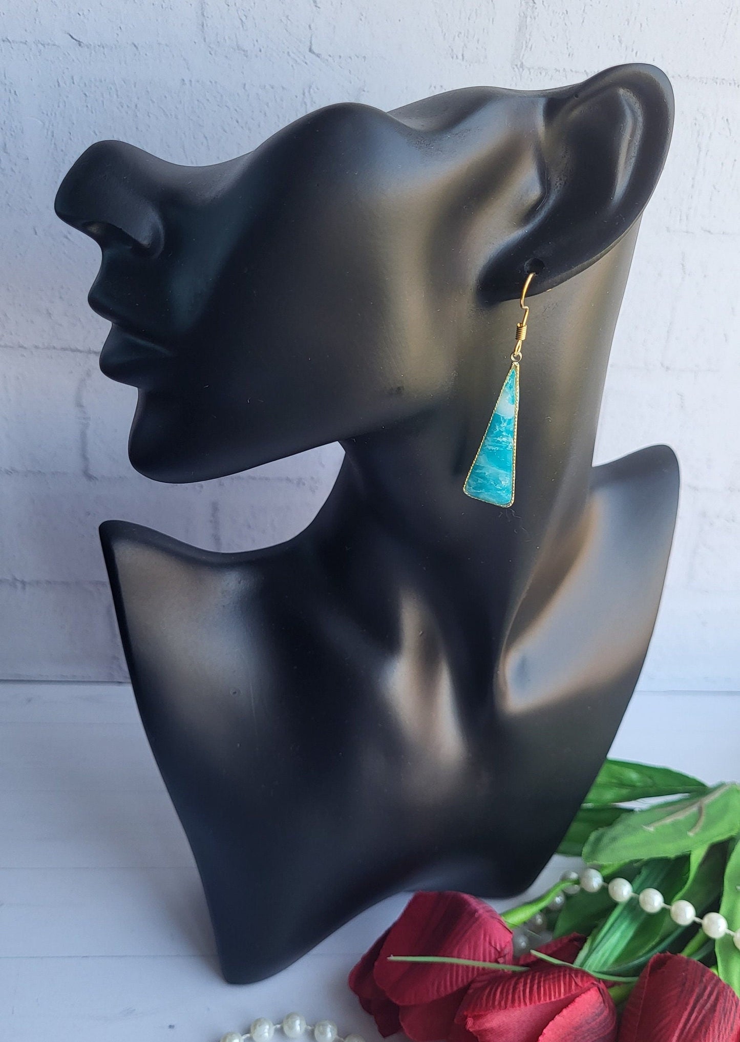 Geometric Clay Earrings | Minimalist Everyday Earrings | Lightweight Handmade Statement Dangle Earrings | Gifts for Her | artisan jewelry