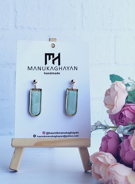 Multi-Tier Dangle Earring | Handmade | Polymer Clay | Textured and Lightweight | Handmade Polymer Clay Earrings | Statement Dangle Earrings