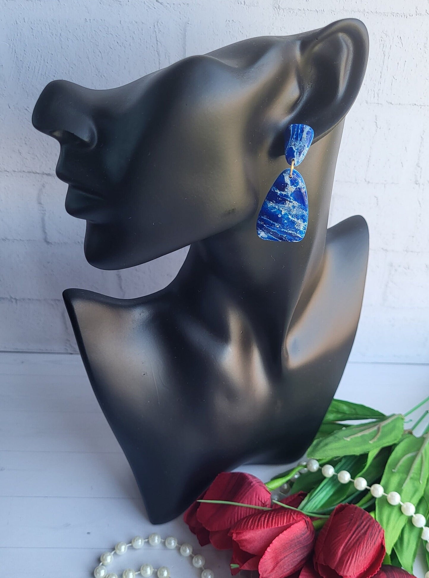 Luxurious Polymer Clay Earrings /Perfect Gift for Her/ Mother's Day/Wedding/ Chic Fashion/ Earrings /Elegant Polymer Clay Earrings