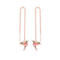 Fashion Jewelry New Unique Little Bird Drop Long Hanging Hummingbird Earrings For Women Elegant Girl Tassel Crystal Pendant Earring Jewelry