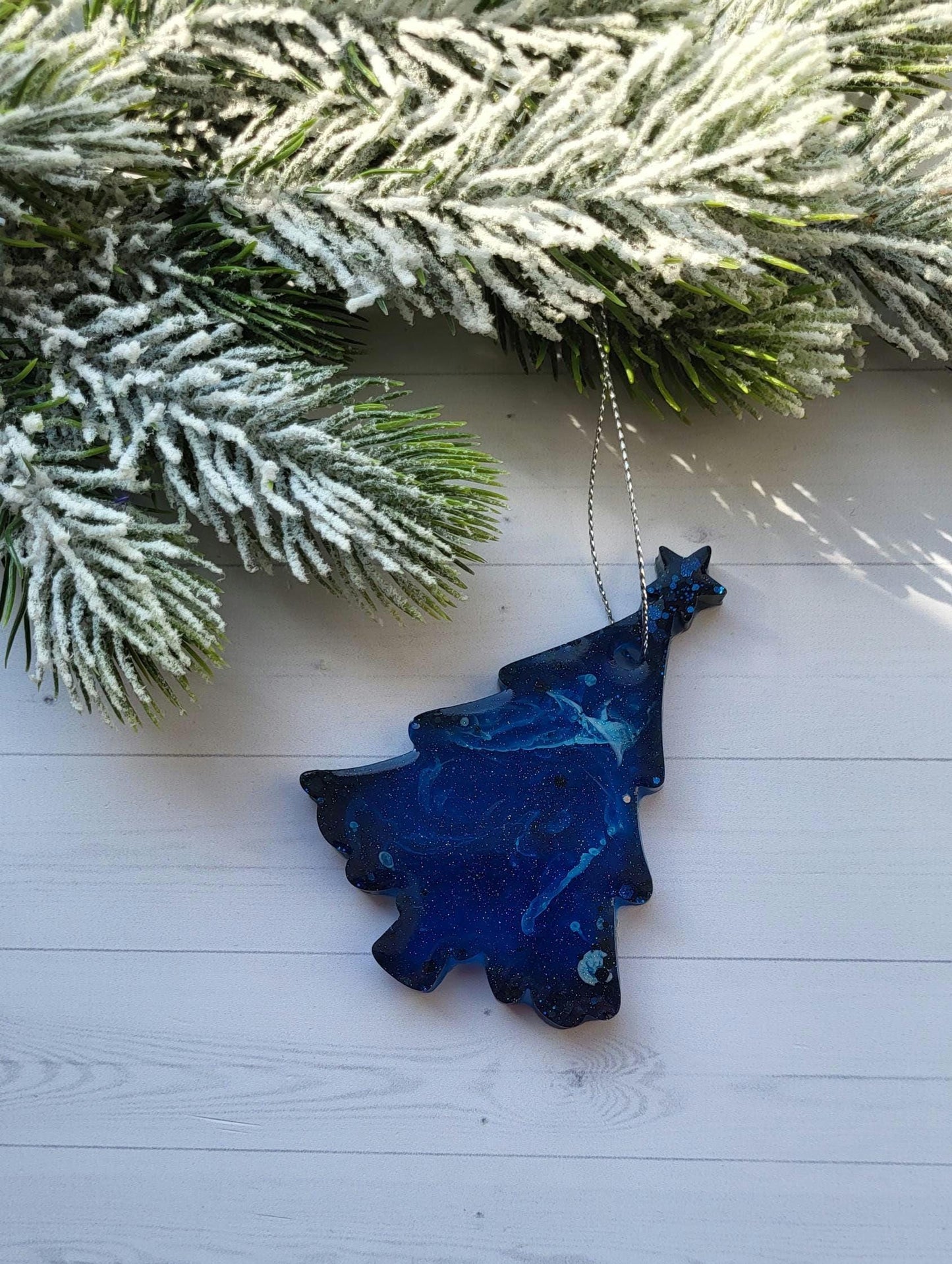 Handmade Epoxy Resin Christmas Ornaments | Holiday Decorations Set | Various Shapes | Christmas Decoration by Epoxy | Christmas Toys