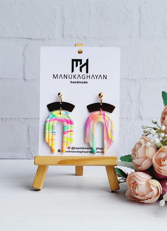 Polymer Clay Earrings/earring/fashion/fashion earrings/luxury/luxury earring/giftforher/mothers day/present/wedding/girl/girl earring/gift