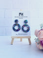 Glossy Multicolor Polymer Clay Earrings for a Trendy Look/Fashionable Polymer Clay Jewelry with Unique Artistic Designs/