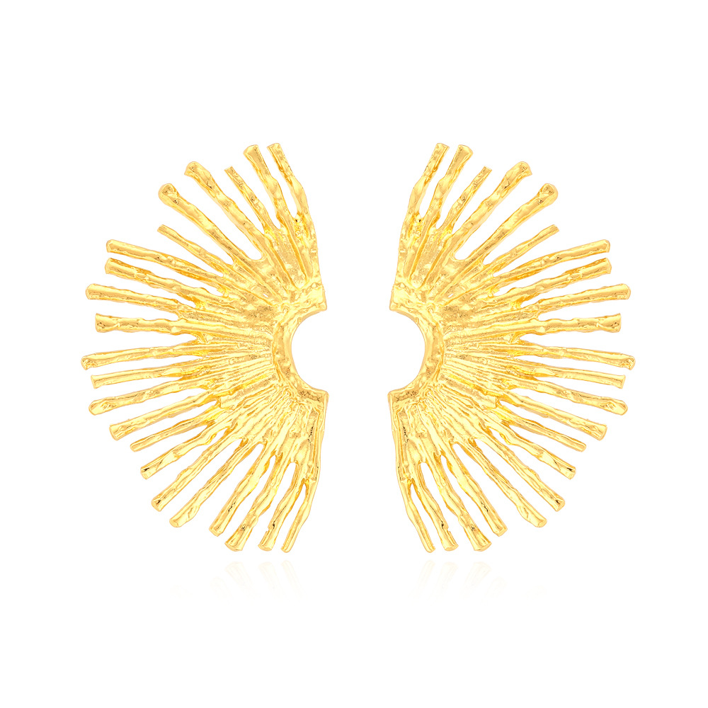 Retro Gold Leaf Earrings