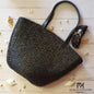 Black Crochet Handmade Bag | Elegant Handwoven Purse | Luxury Knit Shoulder Bag | Big Knitted Color Bag | Women's Stylish Crochet For Bridal
