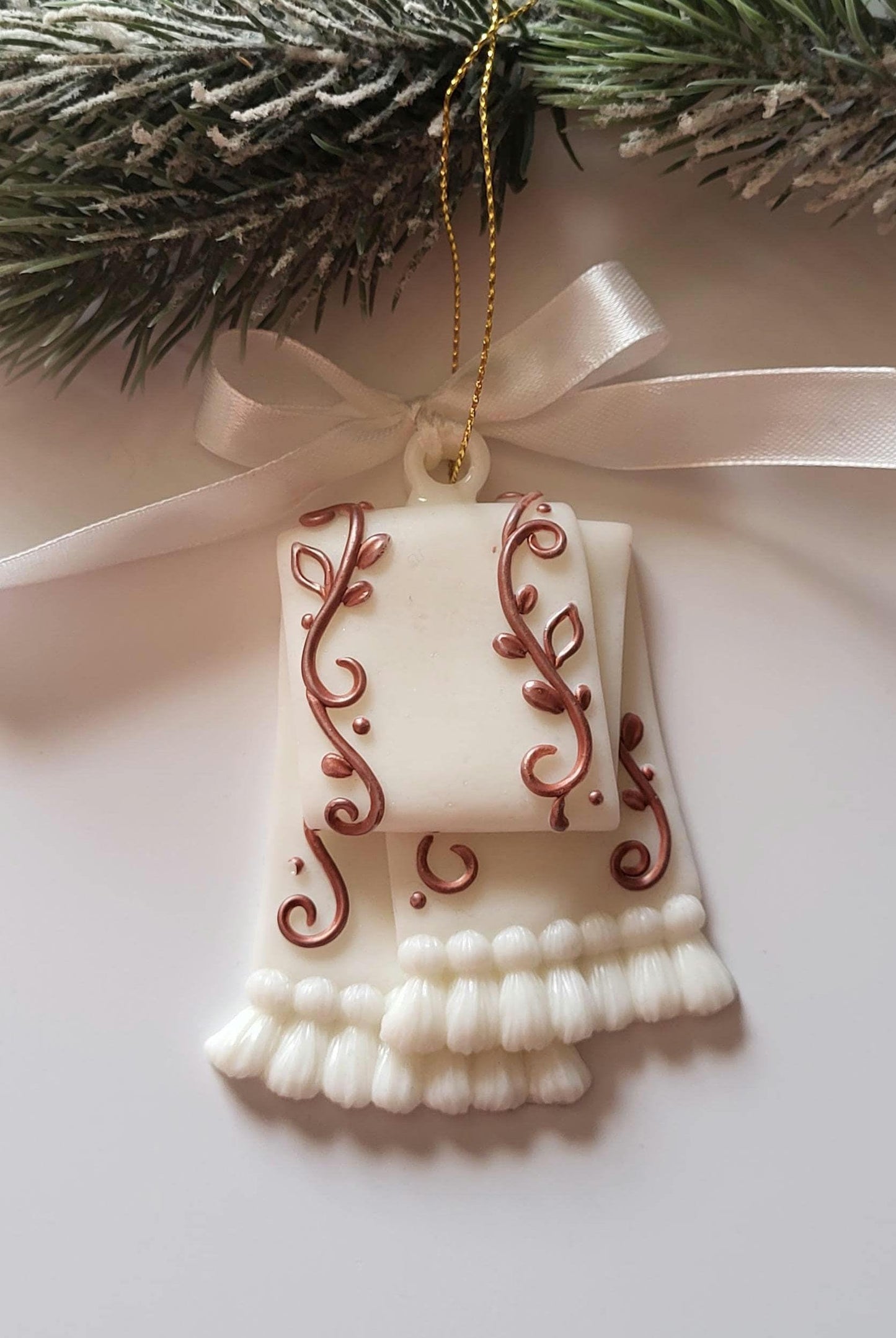 Handmade Epoxy Resin Christmas Ornaments/Chic Christmas Ornaments: Sweaters, Skates, and Mittens in Resin