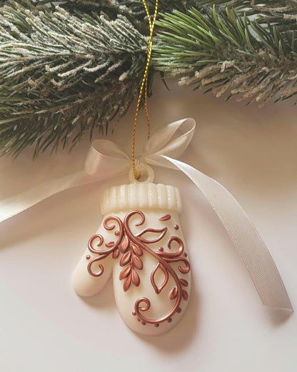 Handmade Epoxy Resin Christmas Ornaments/Chic Christmas Ornaments: Sweaters, Skates, and Mittens in Resin