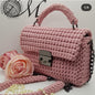 Handmade bag made of high-quality knitted threads