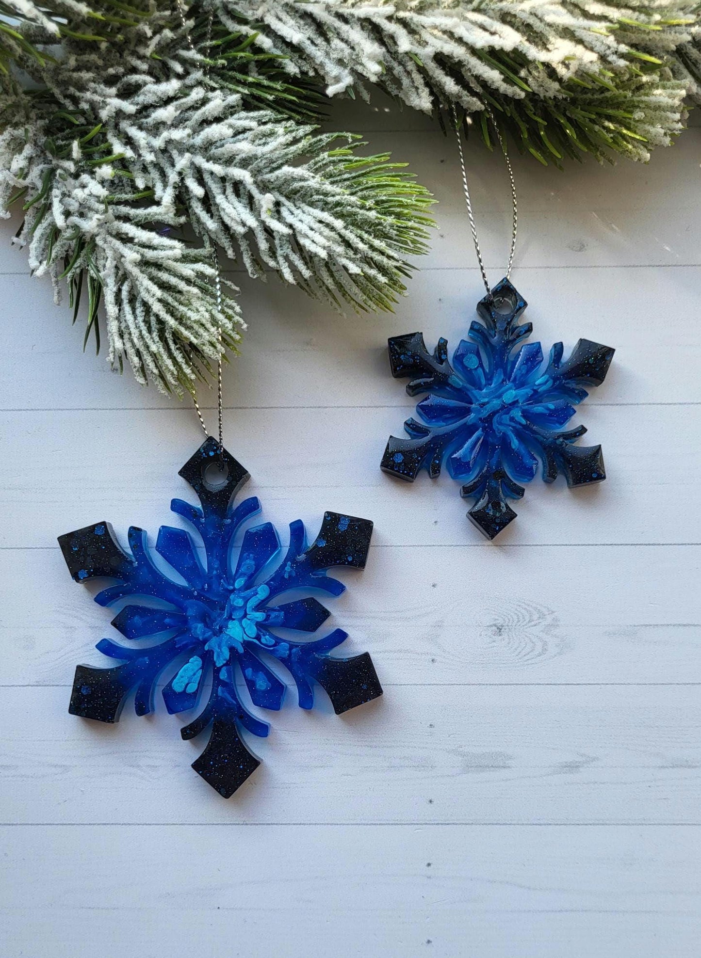 Handmade Epoxy Resin Christmas Ornaments | Holiday Decorations Set | Various Shapes | Christmas Decoration by Epoxy | Christmas Toys