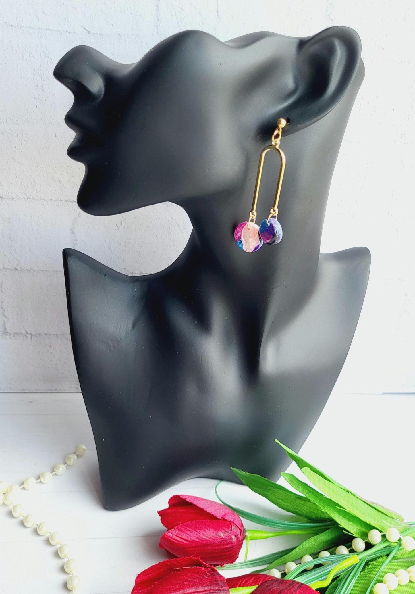 Polymer Clay Earrings/earring/fashion/fashion earrings/trendyjewelry/luxury earring/giftforher/mothers day/present/wedding/trendy earrings/g