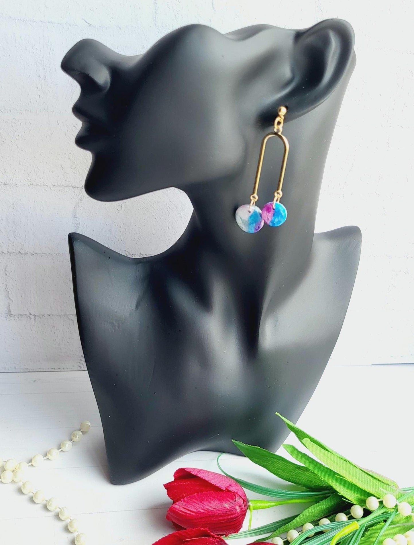 Polymer Clay Earrings/earring/fashion/fashion earrings/trendyjewelry/luxury earring/giftforher/mothers day/present/wedding/trendy earrings/g